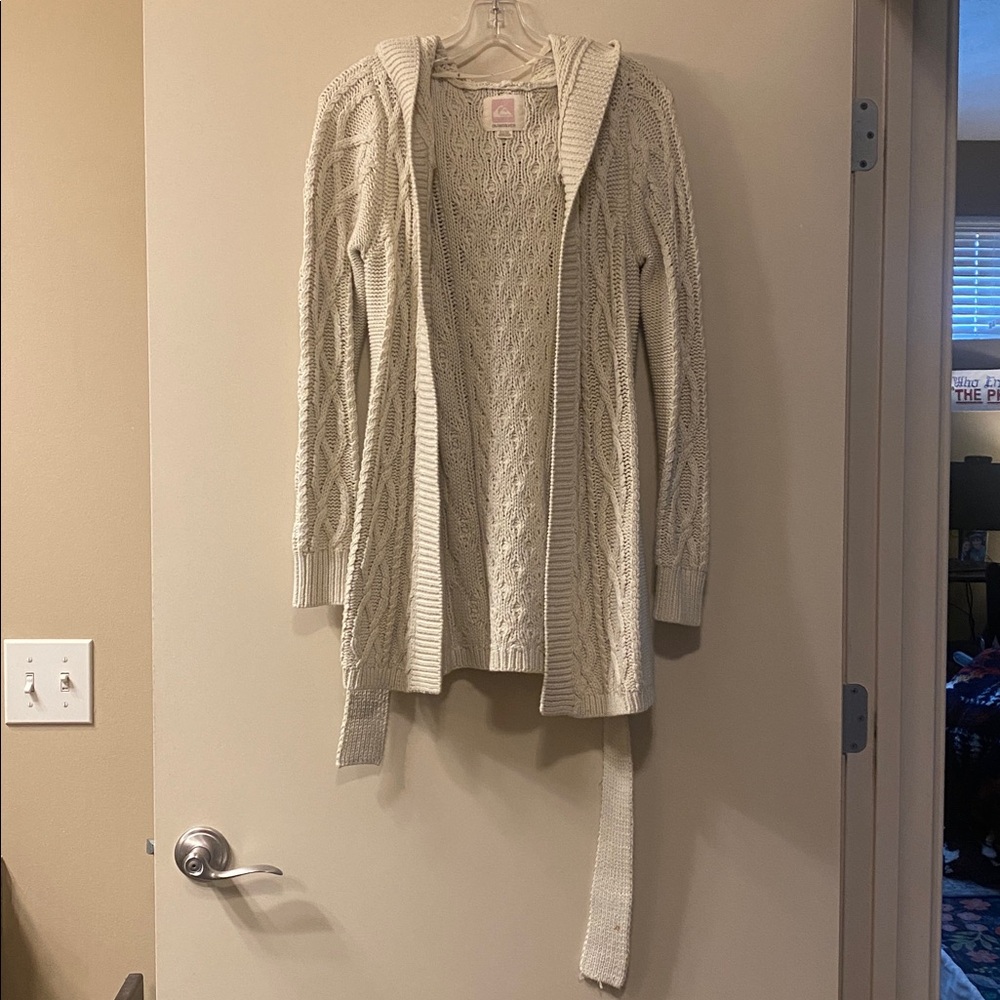 Quiksilver Beige Knit Cardigan